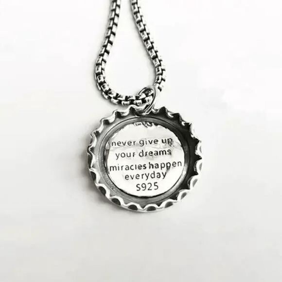 Coca Cola Cap Sterling Silver Unisex Pendant Necklace - Picture 7 of 7